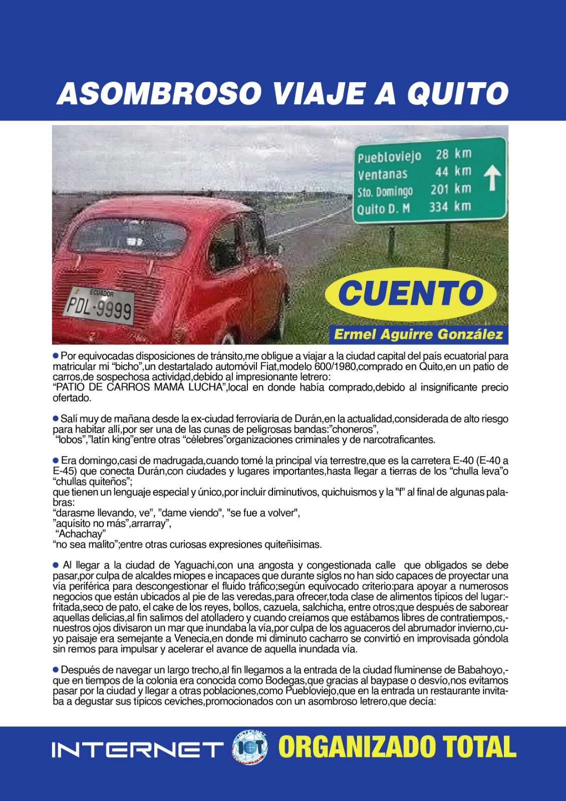 cuento asombroso viaje a quito