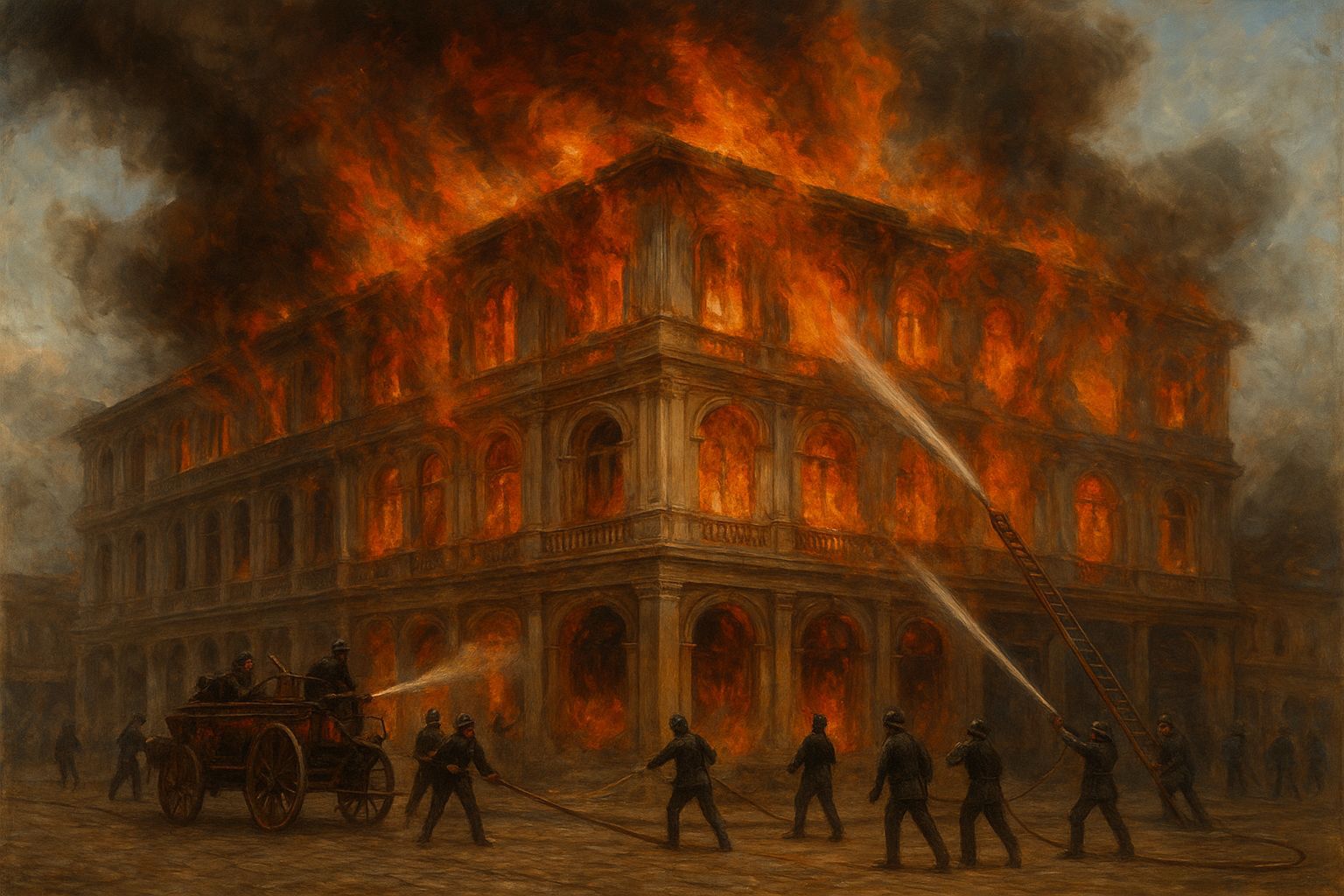 edificio de la gobernacion incendio