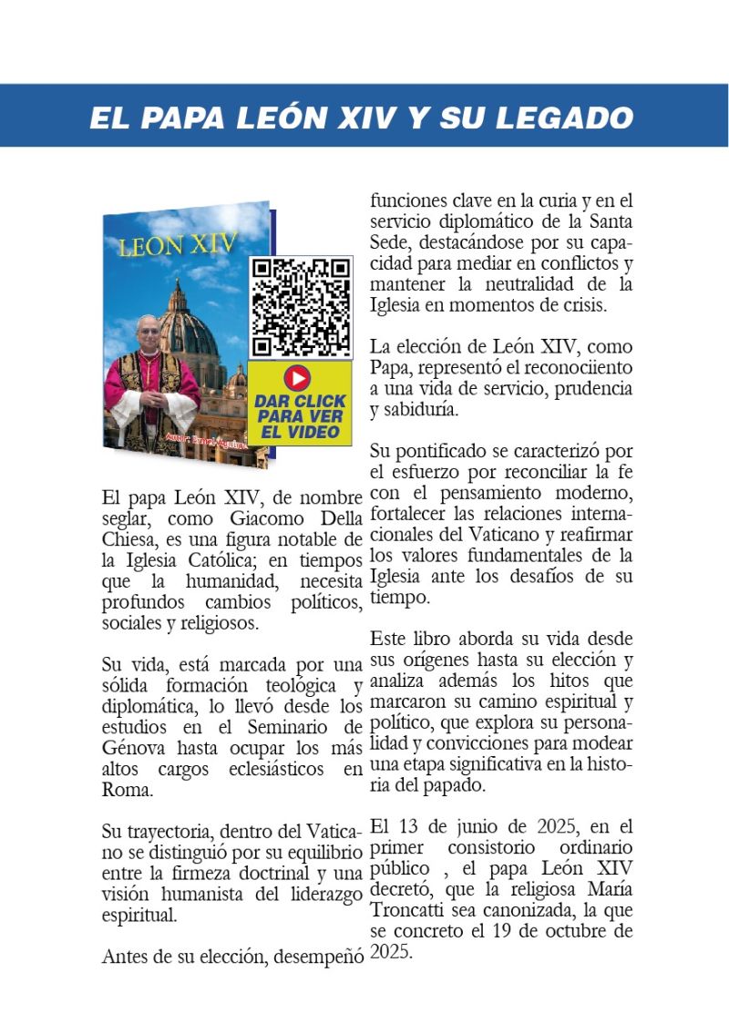 el papa leon xiv y su legado