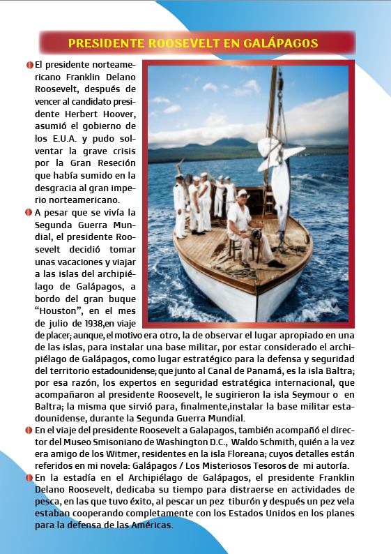 presidente Roosevelt en Galapagos